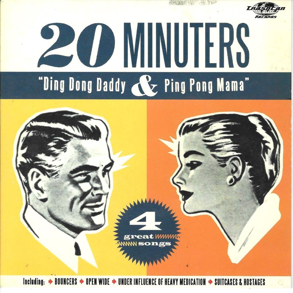 20 minuters / ding dong daddy - garage/punk/rockabilly, Cd's en Dvd's, Vinyl Singles, Verzenden, 7 inch, Single, Zo goed als nieuw