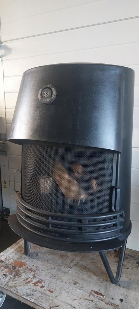 Gietijzeren houtkachel 8kw, Huis en Inrichting, Kachels, Ophalen, Gebruikt, Houtkachel, Vrijstaand