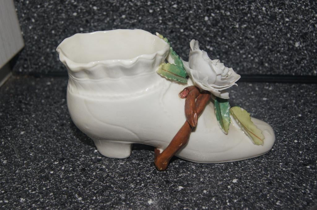 Antiek porselein schoentje/ laarsje, Ophalen of Verzenden