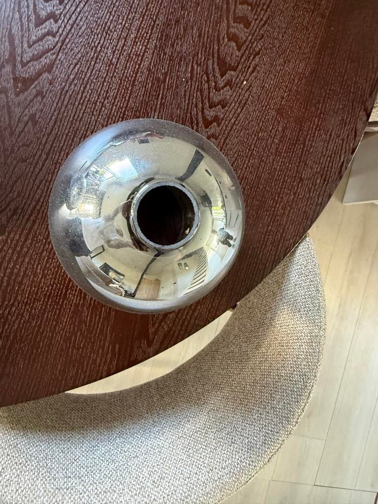 2 glazen bollen voor hanglampen, Huis en Inrichting, Lampen | Hanglampen, Ophalen of Verzenden, Zo goed als nieuw, Glas, Minder dan 50 cm