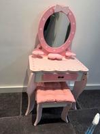 Roze Kaptafel voor Kinderen met Krukje en Spiegel, Ophalen, Minder dan 50 cm, Gebruikt, Minder dan 100 cm