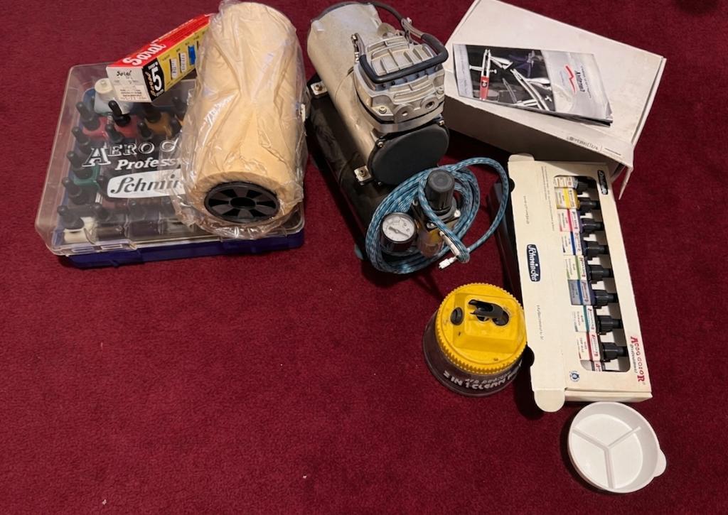 Airbrush set compleet – compressor, verf & accessoires, Verzenden, Nieuw, Airbrush en Toebehoren