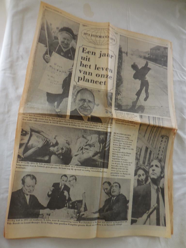 De Telegraaf ‘Fotorama 1971’ van 31 december 1971, Verzamelen, Ophalen, 1960 tot 1980, Krant