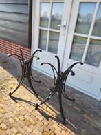 2x sierlijke alluminium tafel onderstellen, Ophalen of Verzenden, Rond