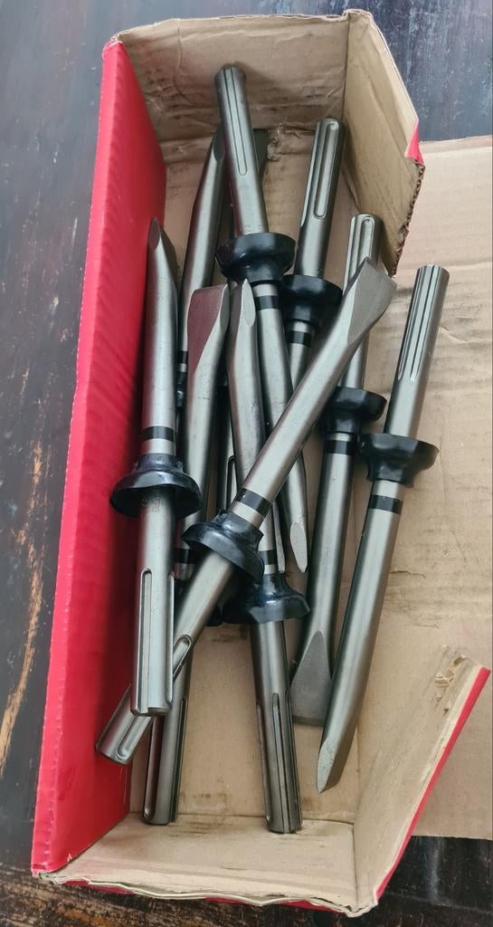 Hilti SDS max platte beitels, doos 10 stuks. Nieuw., Doe-het-zelf en Verbouw, Hilti, Nieuw, Sds max, Beitels