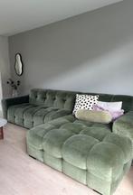 Bubbelbank velours groen, Ophalen, 300 cm of meer, Zo goed als nieuw, Vierpersoons of meer