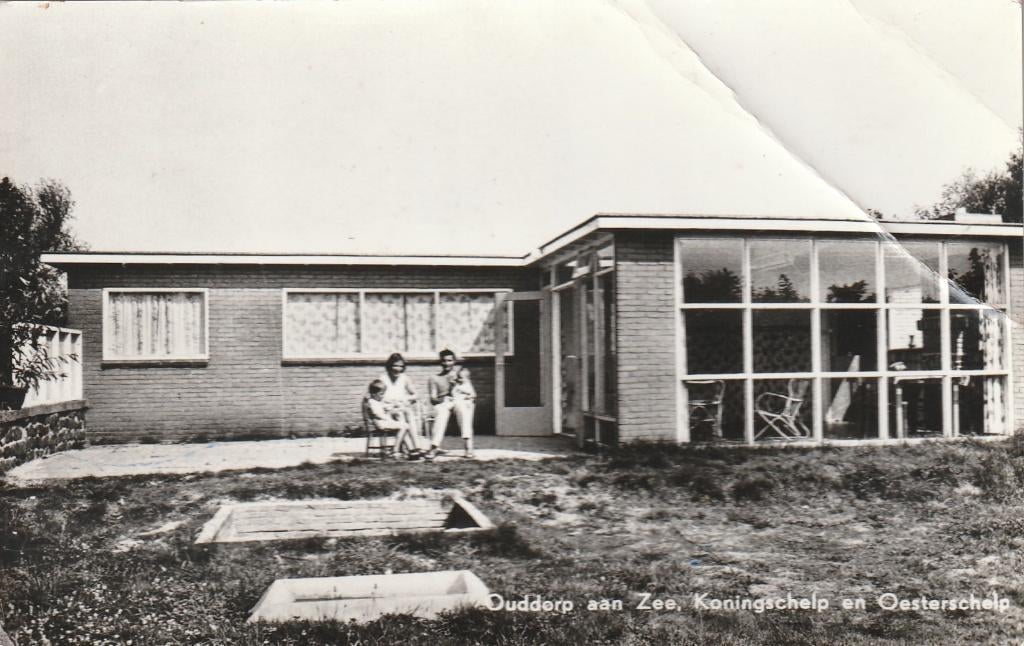 OUDDORP AAN ZEE Koningschelp en Oesterschelp, Verzamelen, Ansichtkaarten | Nederland, Verzenden, 1960 tot 1980, Gelopen, Zuid-Holland