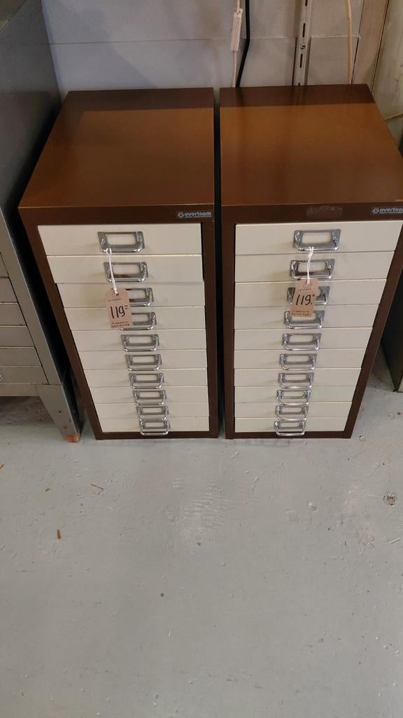 Vintage ijzeren Overtoom ladekast, Ophalen of Verzenden, S, S, S