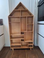 Houten Huisvormige Boekenkast / Opbergrek van Xenos, Ophalen, Met plank(en), Gebruikt, Speels, Modern, Scandinavisch
