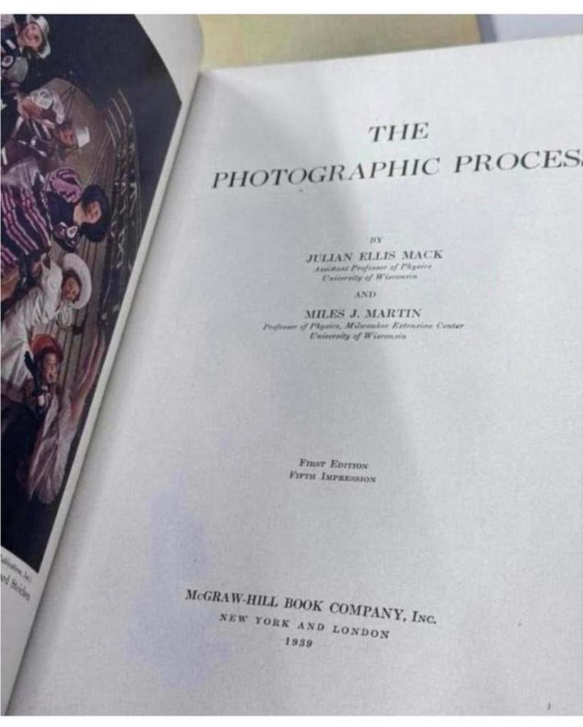 3x antiek Foto boek + Photograpic process 1st edition 1939, Antiek en Kunst, Ophalen of Verzenden