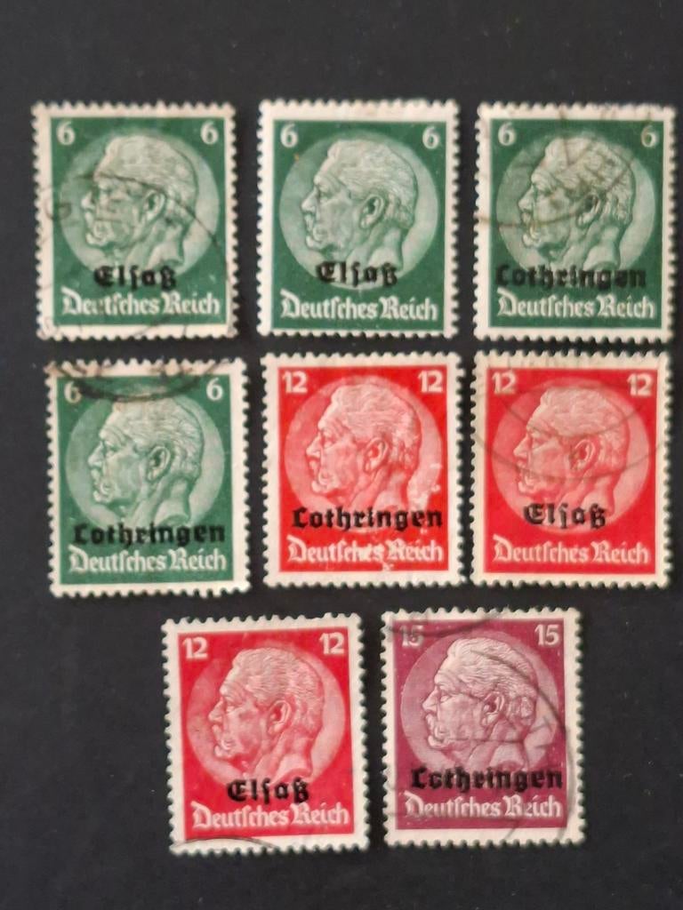 Duitsland.  Mixkaveltje Lotharingen/Elzas, Postzegels en Munten, Postzegels | Europa | Duitsland, Verzenden, Overige periodes