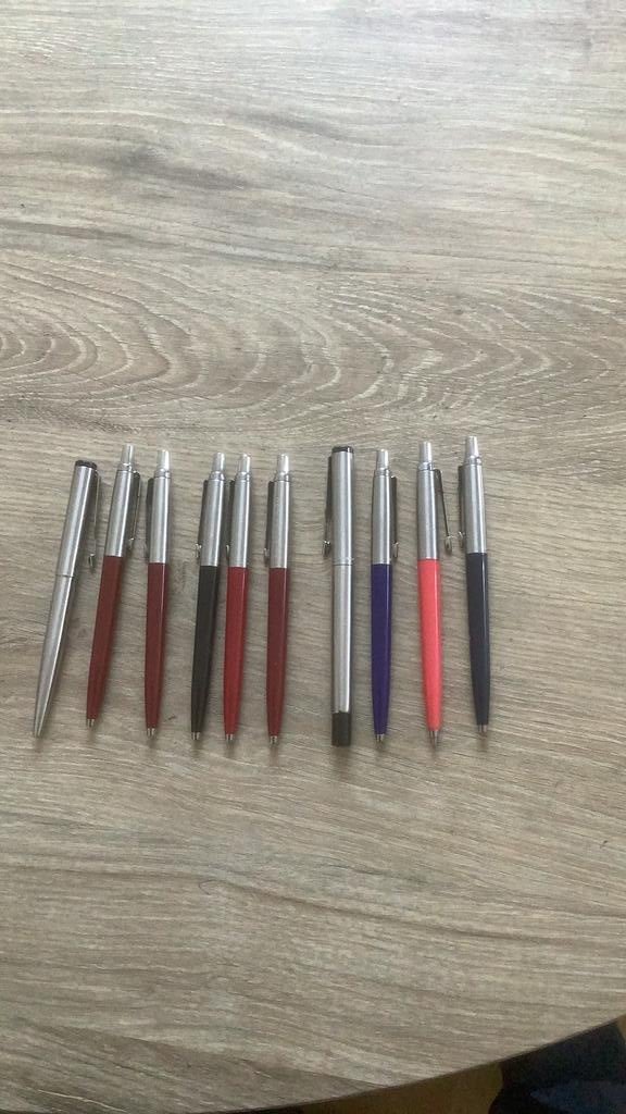 10 parker pennen, Verzamelen, Pennenverzamelingen, Ophalen, Gebruikt, Balpen, Parker