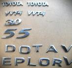 Auto emblemen en losse zilver kleur letters~Toyota~Logo, Ophalen of Verzenden, Gebruikt