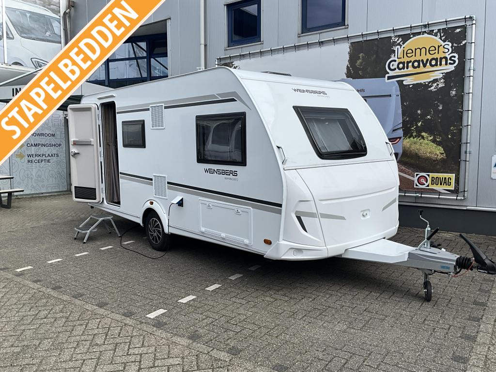 Weinsberg CaraOne Edition HOT 480 QDK STAPELBED-ACTIE MODEL, Caravans en Kamperen, Overige merken, Bedrijf, Treinzit, 5 tot 6 meter