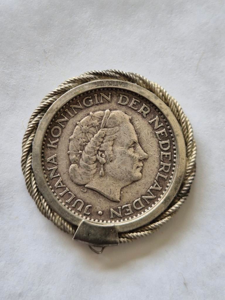 Gulden in hanger zilver, Verzenden, Koningin Wilhelmina, 1 gulden, Zilver