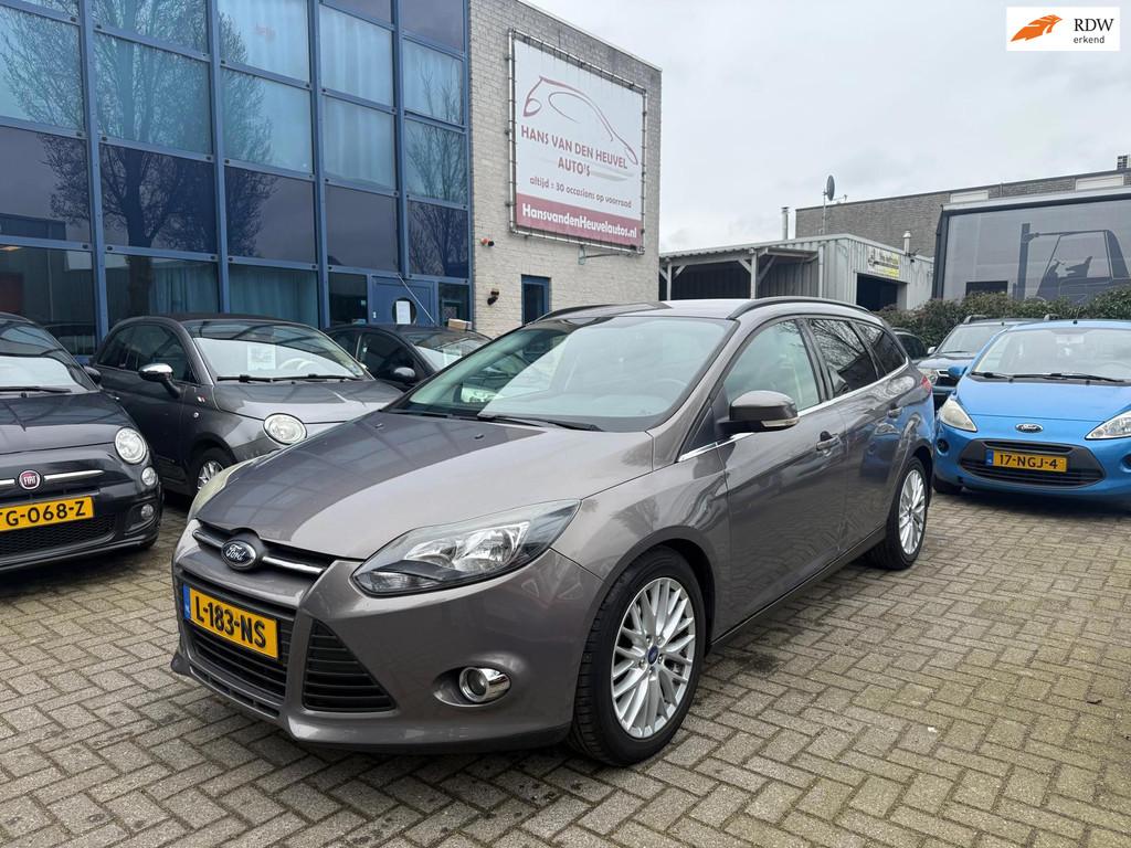 Ford Focus Wagon 1.0 EcoBoost Titanium APK 03/27, Euro 5, Gebruikt, Bruin, Handgeschakeld