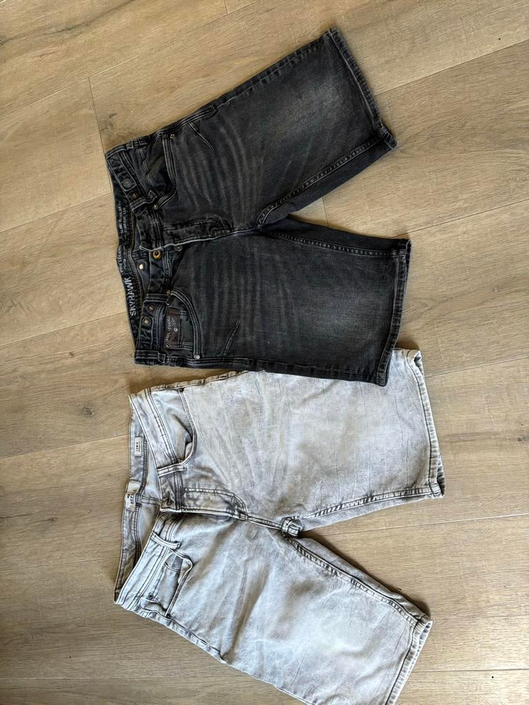 2 denim shorts PME en Refill maat M (W31), Kleding | Heren, Spijkerbroeken en Jeans, Ophalen of Verzenden, Gedragen, Grijs, W32 (confectie 46) of kleiner