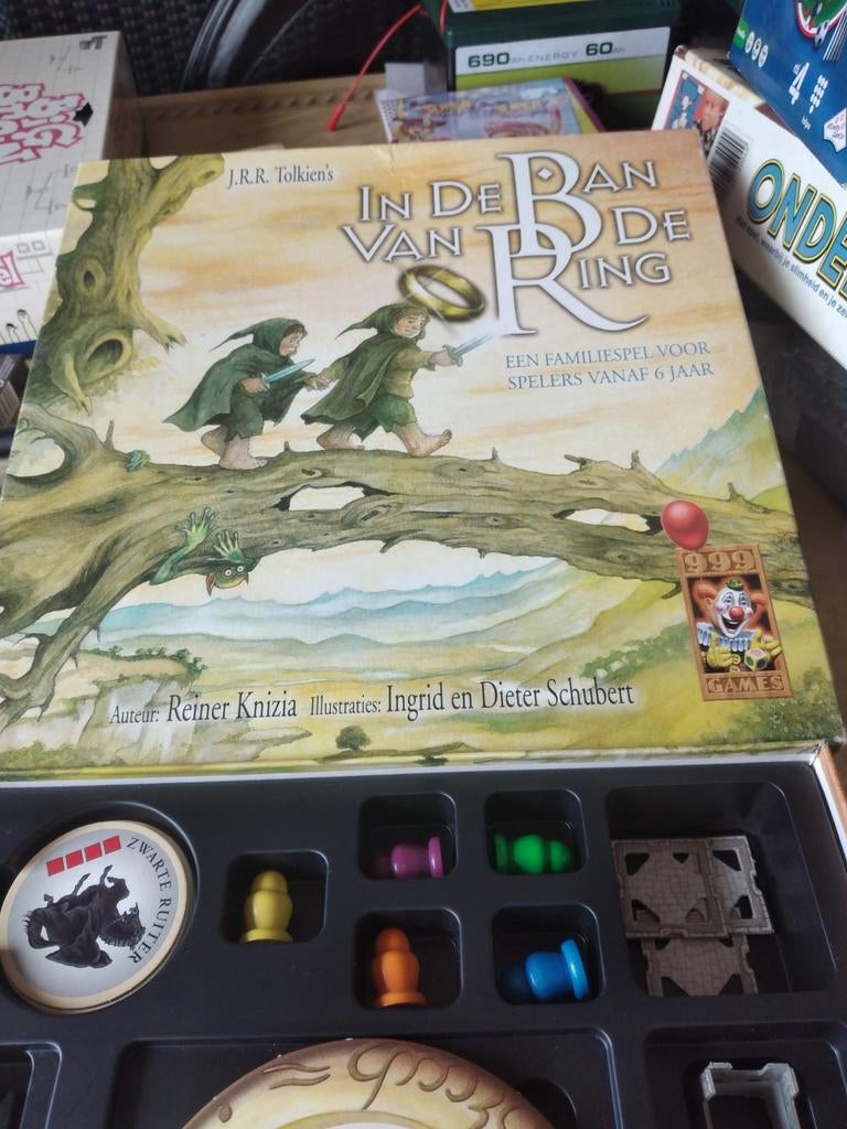 In de Ban van de Ring - Familiespel, Hobby en Vrije tijd, Een of twee spelers, Ophalen of Verzenden, Zo goed als nieuw, 999 Games