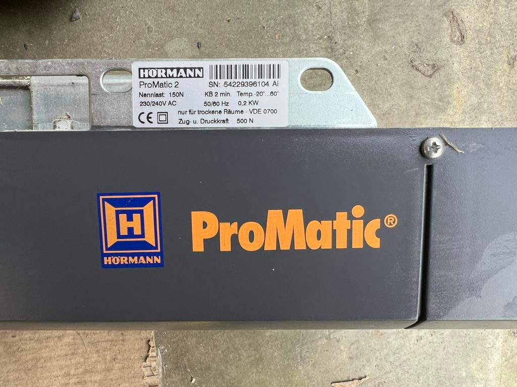 Garagedeuropener HORMANN, Ophalen, Gebruikt