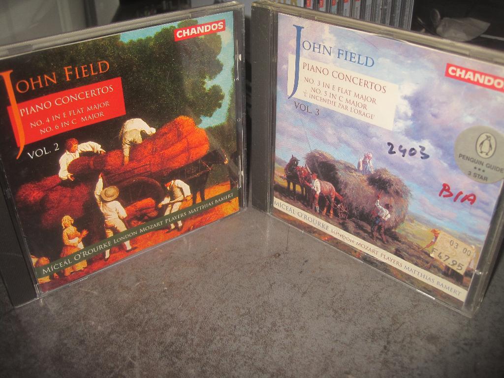 John Field Piano Concertos vol. 2 en 3 op Chandos, Ophalen of Verzenden, Classicisme, Gebruikt, Kamermuziek