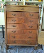 Antiek eikenhouten ladekastje 19e eeuws, Huis en Inrichting, Kasten | Ladekasten, Ophalen, Gebruikt, 50 tot 100 cm, 3 of 4 laden