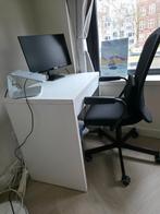 Ikea office desk and chair, Huis en Inrichting, Tafels | Sidetables, Ophalen, 50 tot 100 cm, Zo goed als nieuw, Rechthoekig