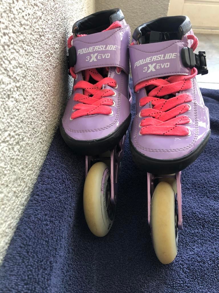 Nette Powerslide 3X Evo 31-34, Sport en Fitness, Ophalen of Verzenden, Zo goed als nieuw, Powerslide