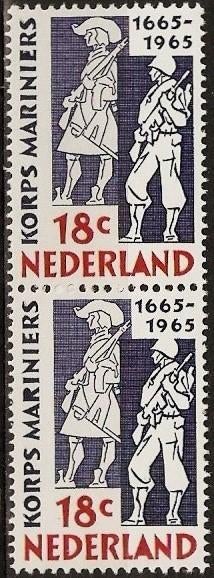 Nederland 855 paartje v Mariniers., Postzegels en Munten, Verzenden, Postfris