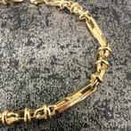 14 karaat gouden ketting met armband versace schakel monte, Ophalen of Verzenden, Nieuw, Goud