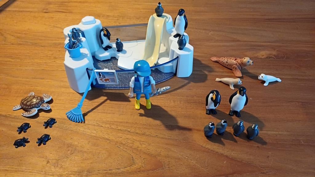 Playmobil pinguïnverblijf, pinguïns,zeehonden,schildpadden, Ophalen of Verzenden