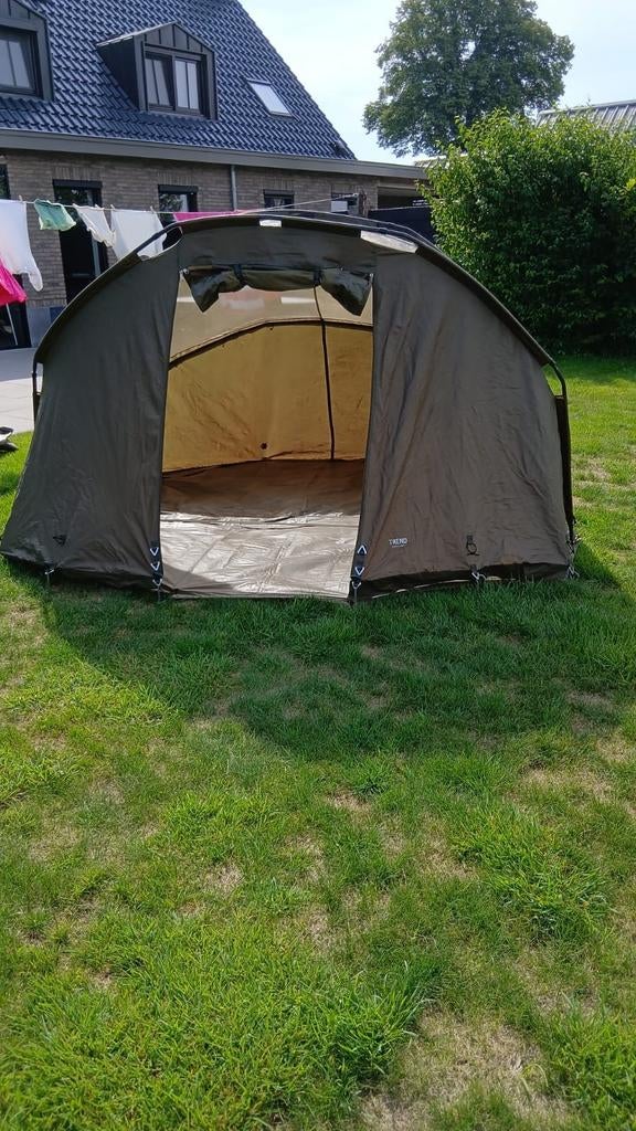Ruime 2-persoons karpertent - Slechts 2x gebruikt!, Ophalen of Verzenden, Zo goed als nieuw
