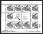 Vel persoonlijke zegels, vogels zanglijster postfris, Postzegels en Munten, Postzegels | Nederland, Ophalen of Verzenden, Postfris