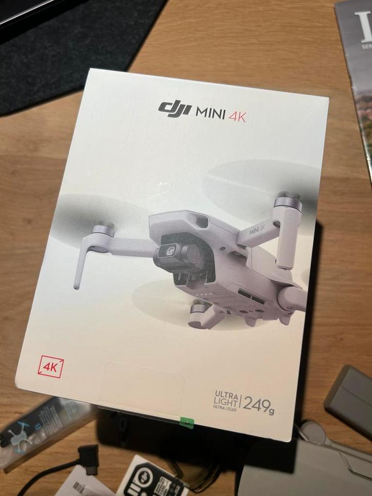 DJI Mini 4K Drone met schade, Audio, Tv en Foto, Drones, Niet werkend, Cameradrone, Topkwaliteit, DJI, Minder dan 250 gram, 30 tot 45 minuten