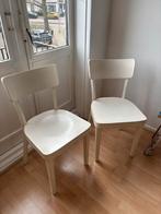 Twee witte stoelen van Kabinet, Huis en Inrichting, Stoelen, Ophalen, Twee, Wit, Zo goed als nieuw