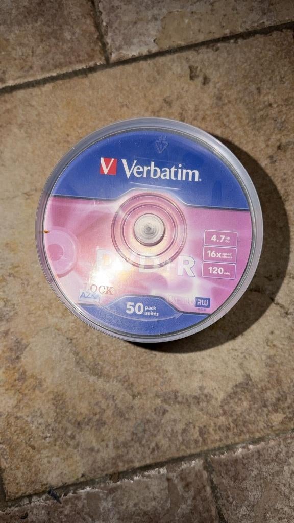 Verbatim DVD+R spindel, Ophalen of Verzenden, Nieuw, Dvd, VERBATIM