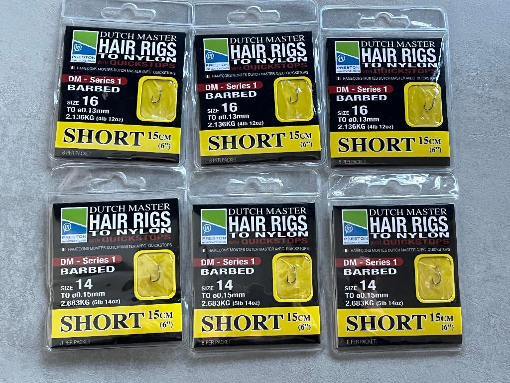 adv 410 / NIEUW serie 6 onderlijnboekjes PRESTON q stop, Watersport en Boten, Ophalen of Verzenden, Nieuw, Haak