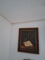 Schilderij met Bijbel en olielampje met passende lijst, Ophalen