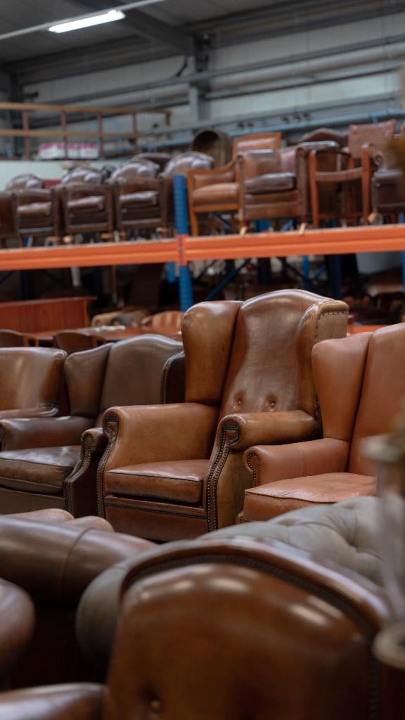 Uniek grote voorraad schapenleren meubels, in- en verkoop!, Ophalen, Gebruikt, ., Schapenleren meubels
