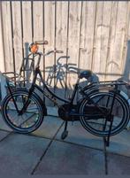 Meisjesfiets 20 inch - Zwart met voor- en achterdrager, Fietsen en Brommers, Ophalen, Gebruikt, 20 inch, Handrem