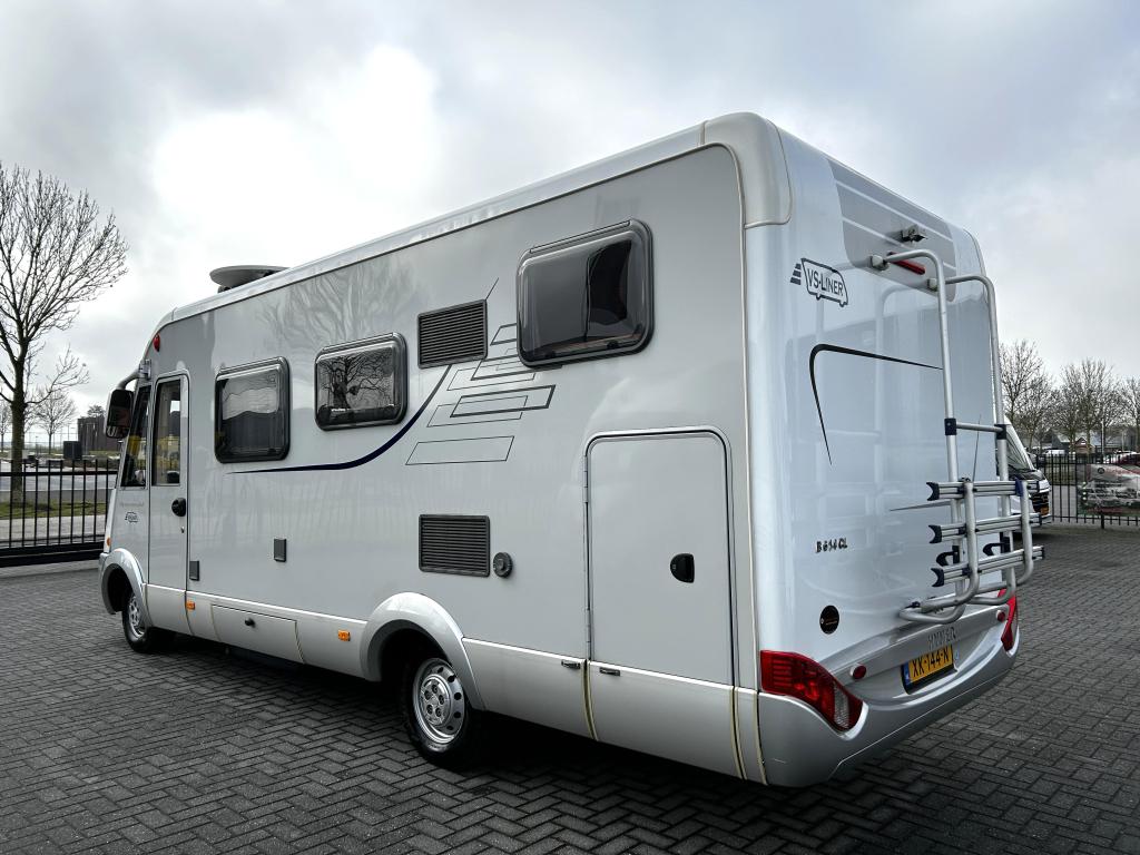 Hymer B614 CL Dwarsbed/Hefbed/36.000km/Euro4/Airco/2009/6.9m, Caravans en Kamperen, Campers, Integraal, Fiat, Bedrijf, Hymer