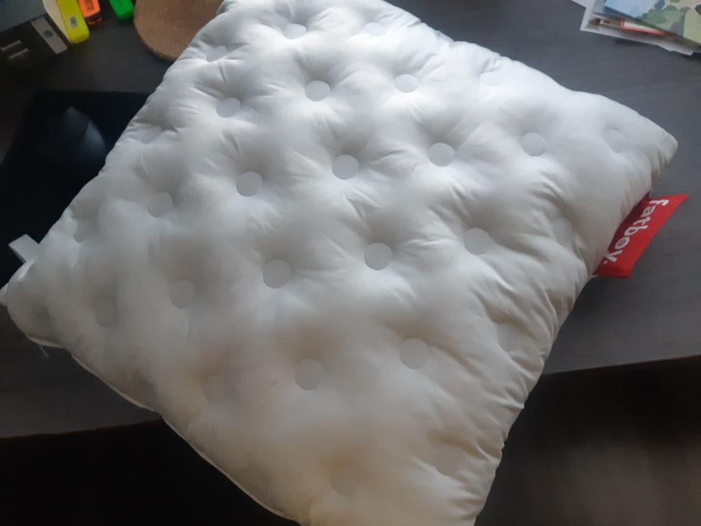 Fatboy warmtekussen, Huis en Inrichting, Woonaccessoires | Kussens, Ophalen, Zo goed als nieuw, Vierkant