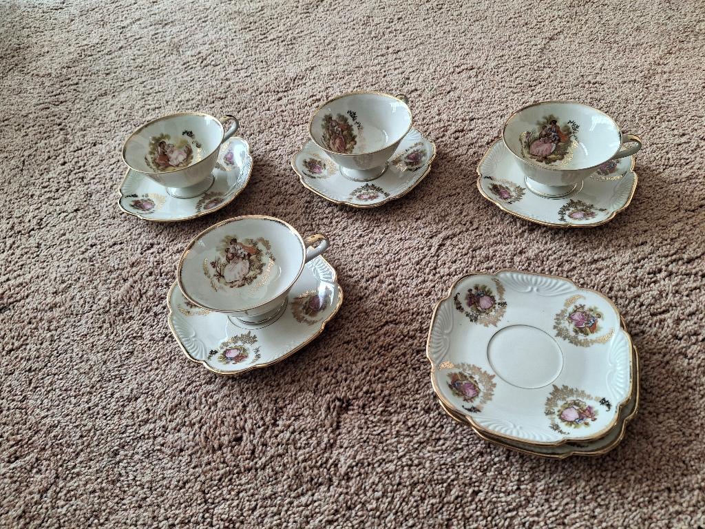 Kop en schotels, Ophalen, Zo goed als nieuw, Overige stijlen, Kop(pen) en/of Schotel(s)