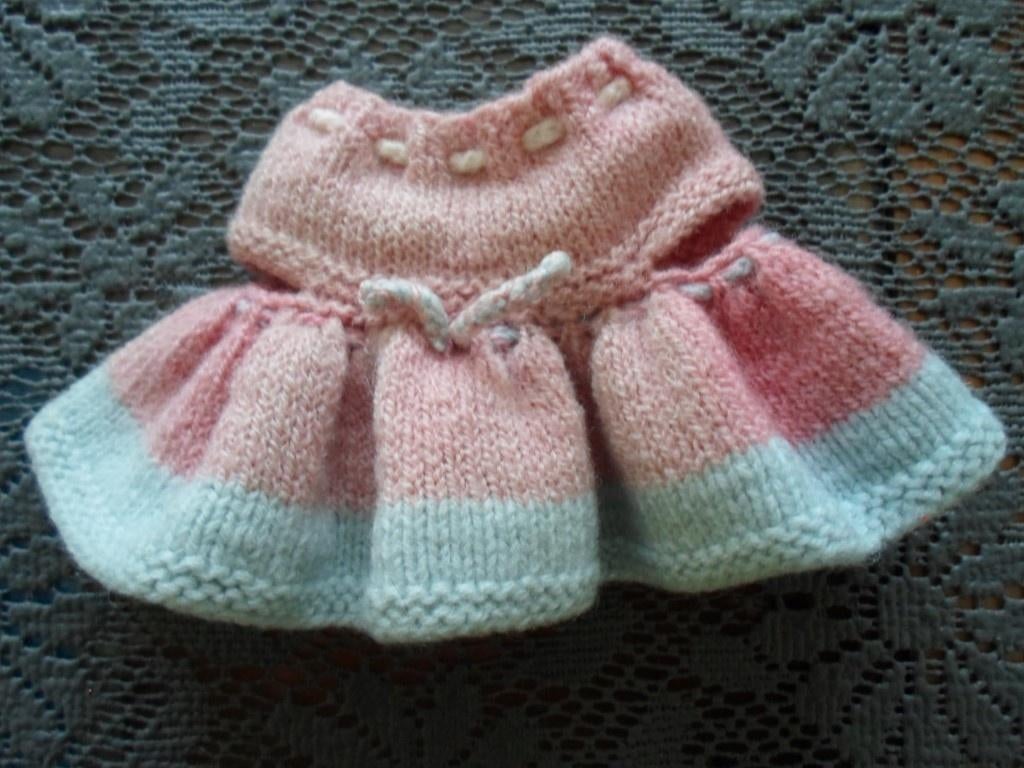 Poppenkleertjes gebreid voor pop van 20 cm/40 cm. 1 euro p.s, Verzamelen, Poppen, Ophalen of Verzenden, Gebruikt, Kleertjes