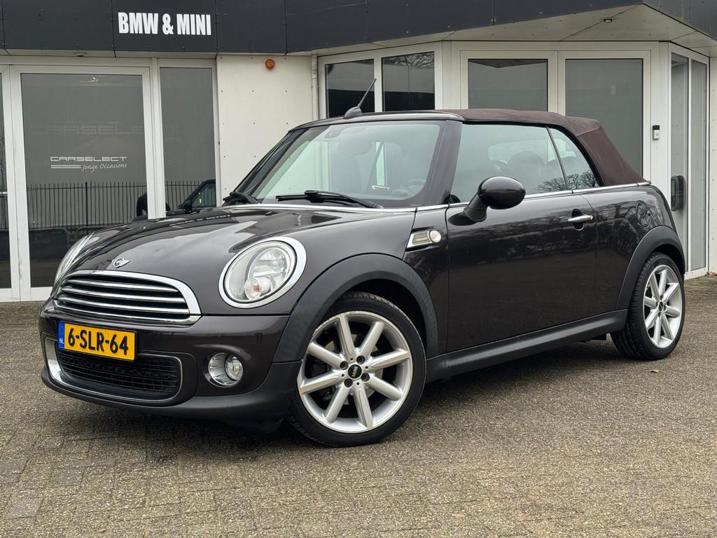 MINI Cabrio Highgate 1.6 Cooper Leder, Navigatie, PDC, Clima, Auto's, Mini, Te koop, Cabrio, ABS, Airbags, Airconditioning, Alarm
