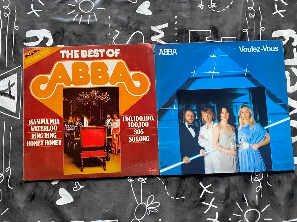 2 LP’s Abba, Cd's en Dvd's, Vinyl | Pop, Ophalen, Zo goed als nieuw, 12 inch