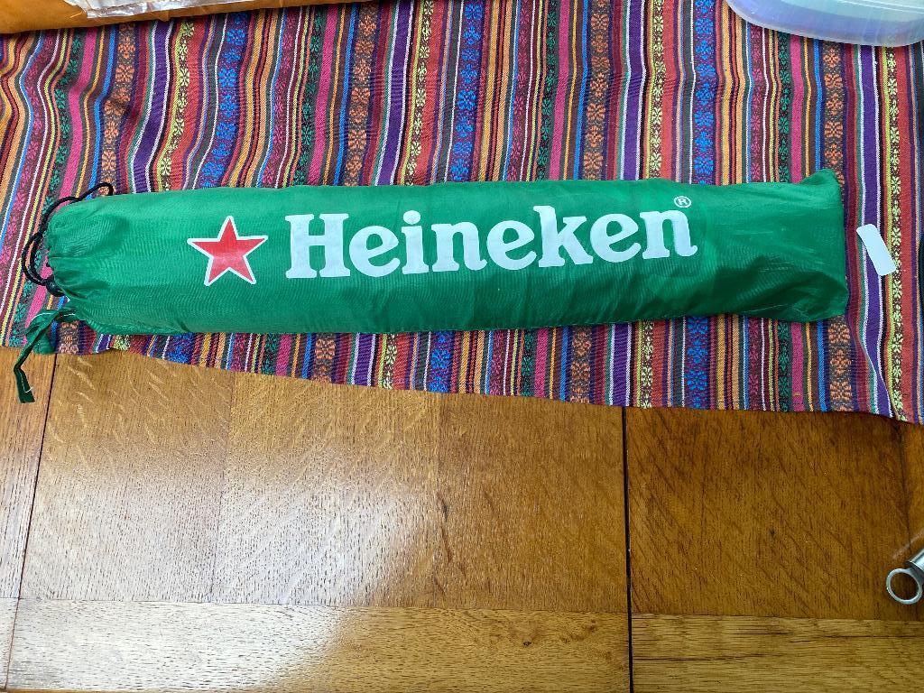 Heineken windscherm halve strandtent voor verzamelaars., Ophalen of Verzenden, Zo goed als nieuw, Heineken