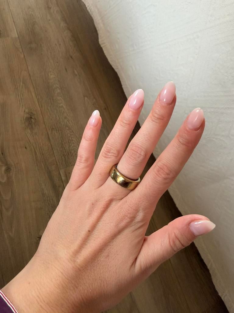 Oura Ring Gen3 Horizon Gold US8 - Zo goed als nieuw, IOS, Ophalen of Verzenden, Zo goed als nieuw, Waterdicht