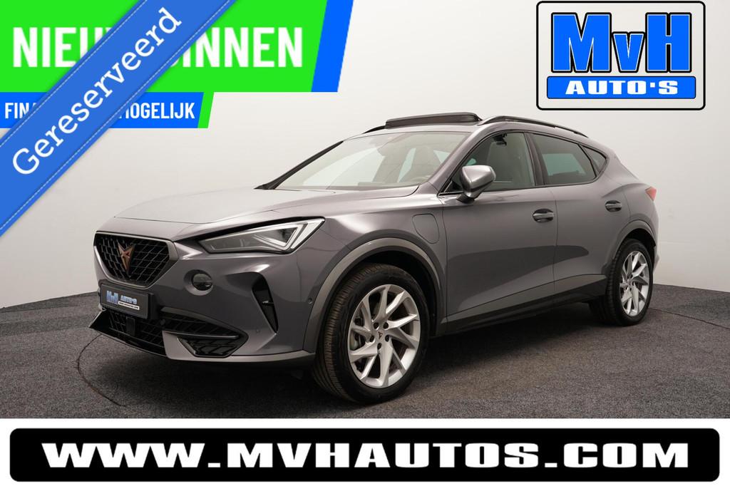 CUPRA Formentor 1.4 e-Hybrid|PANO|KUIPSTOEL|STOEL/STUUR.VERW, 77 km/l, Gebruikt, 4 cilinders, Leder en Stof
