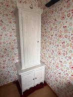 Landelijke smalle kledingkast met hangstang, Ophalen, Gebruikt, 50 tot 100 cm, 150 tot 200 cm