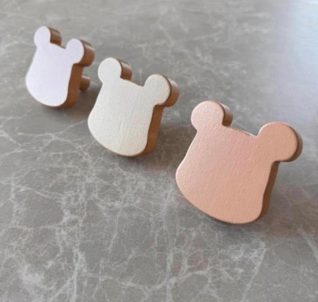 Cam Cam Copenhagen bear houten wandhaken 3-pack nieuw, Ophalen of Verzenden, Nieuw, Kapstokje